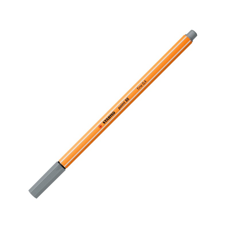 Fineliner point 88® 0,4 mm mittelgrau STABILO 88/95