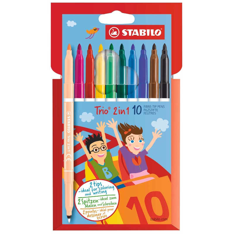 Filzstift und Fineliner STABILO Trio 2 in 1