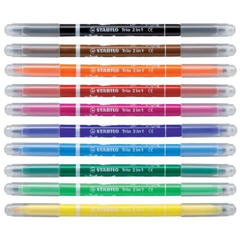Filzstift und Fineliner STABILO Trio 2 in 1 – Bild 2
