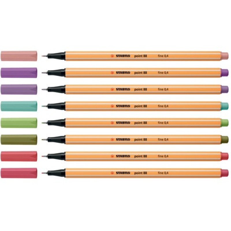 Fineliner point 88® Etui 0,4 mm Kartonetui mit 8 Stiften – Bild 2