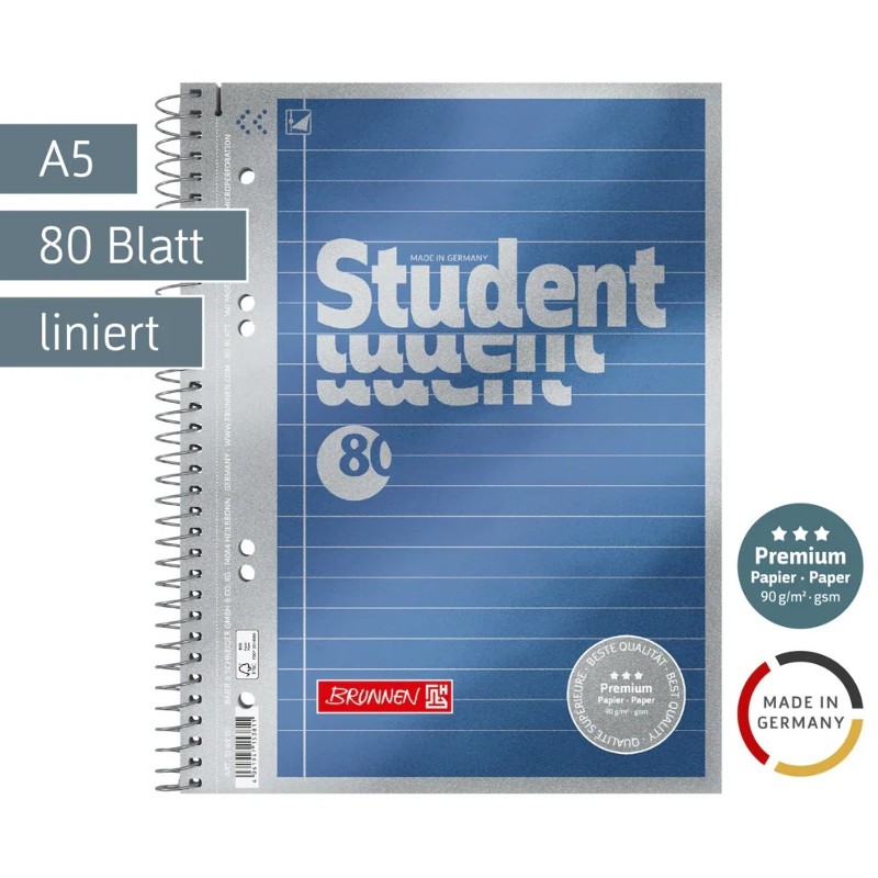 Collegeblock Premium A5 Liniert